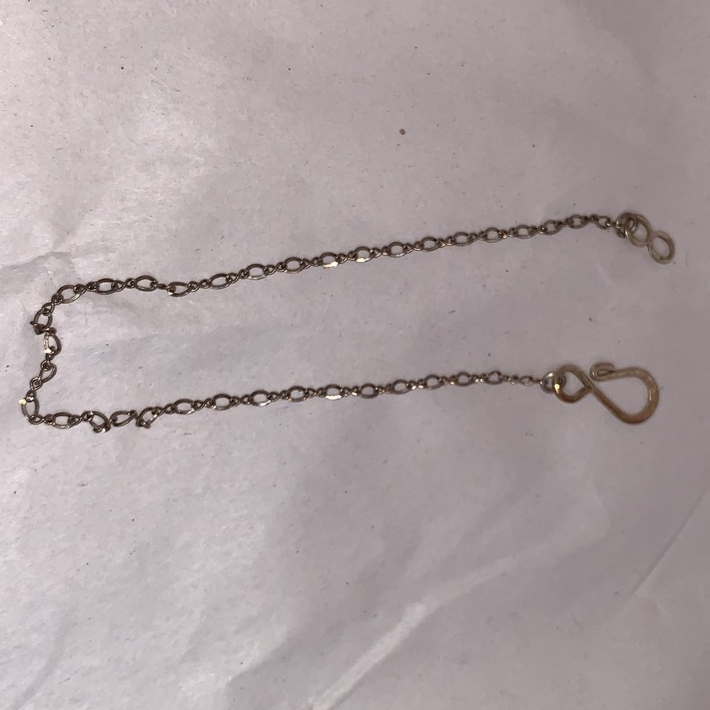 8 1/2" Long Sterling Silver Figure 8 Bracelet